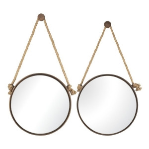 Sterling Industries 53-8502 Set Of 2 Mirrors On Rope Round - All