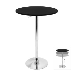 Lumisource Adjustable Bar Table In Black - All