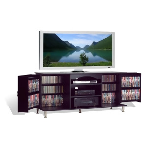 Prepac Premier Black Large Plasma Tv Console w/ Media Storage holds up to 60 P - All