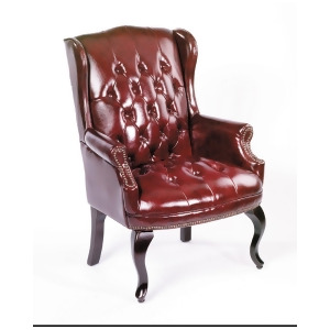 Boss Chairs Boss Wingback Traditional Guest Chair In Burgundy - All