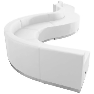 Flash Furniture Zb-803-560-set-wh-gg Hercules Alon Series White Leather Receptio - All
