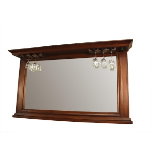 American Heritage Riviera Collection Mirror with Glass Holders in Riverbank - All