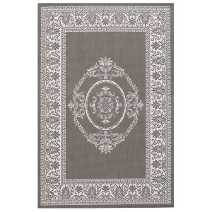 Couristan Recife Antique Medallion Rug In Grey-White - All