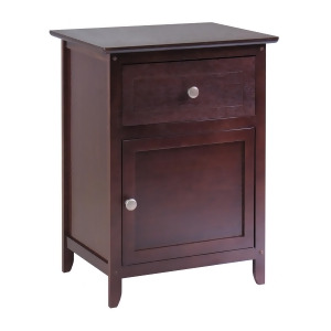 Winsome Wood Night Stand/ Accent Table w/ Drawer Cabinet for Storage Knob Ha - All