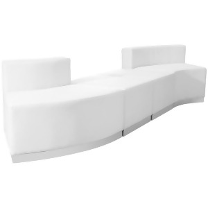 Flash Furniture Zb-803-860-set-wh-gg Hercules Alon Series White Leather Receptio - All