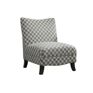 Monarch Specialties Grey Circular Fabric Accent Chair I 8113 - All