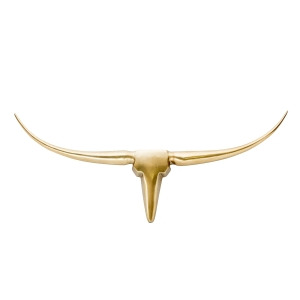 Moe's Home Longhorn Wall Decor Small In Gold - All
