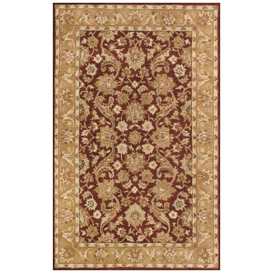 Noble House Harmony Collection Rug in Burgundy / Gold - All