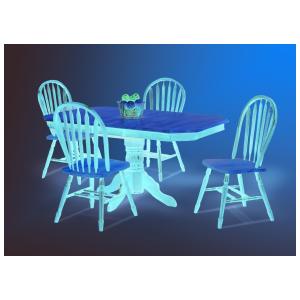 Sunset Trading Clipped Edge Table and Four Arrowback Chairs - All