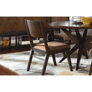 Legacy Kateri Wood Back Side Chair In Hazelnut And Ebony Set of 2 - All