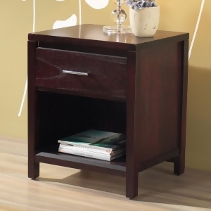 Modus Nevis Charging Station Nightstand in Espresso - All