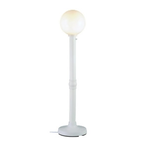 Patio Living Concepts Moonlite 64 Inch Floor Lamp w/ 3 Inch White Tube Body Wh - All