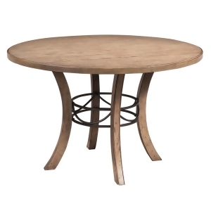 Hillsdale Charleston Round Dining Table w/ Metal Ring in Desert Tan - All