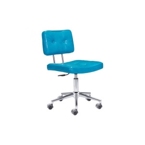 Zuo Series Office Chair Blue Set of 2 - All