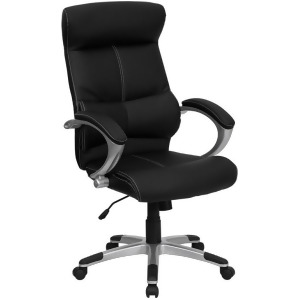 Flash Furniture High Back Black Leather Executive Office Chair H-9637l-1c-high - All