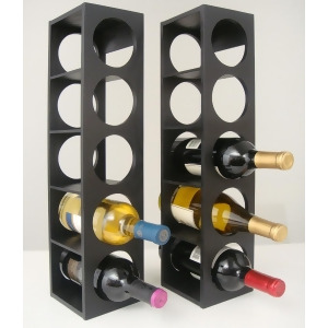 Proman Products Rutherford Wine Rack in Black - All