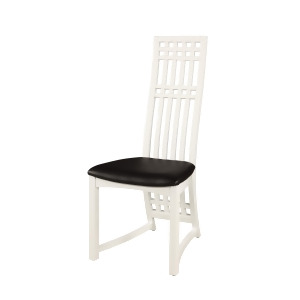Chintaly Margaret High Back Lacquer Side Chair In White Set of 2 - All