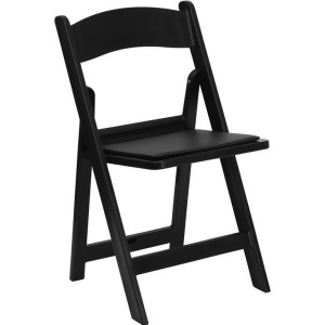 Flash Furniture Hercules Series 1000 lb. Capacity Black Resin Folding Chair w/ B - All