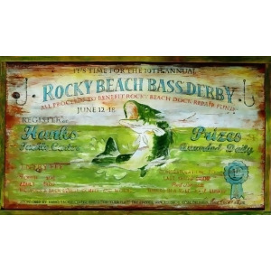 Red Horse Bass Derby Sign - All