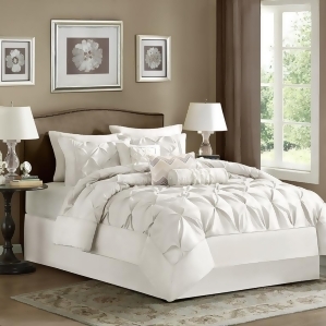 Madison Park Laurel 7 Piece Comforter Set In White - All