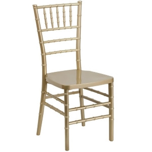 Flash Furniture Flash Elegance Gold Resin Stacking Chiavari Chair Le-gold-gg - All