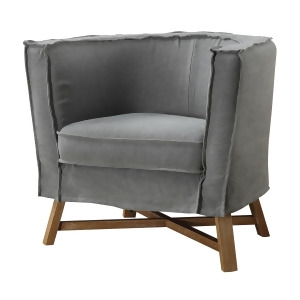 Moe's Home Grand Club Chair In Light Grey - All