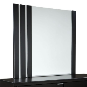 Standard Furniture Infinity Rectangular Mirror in Ebony Black - All