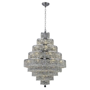 Lighting By Pecaso Chantal Collection Hanging Fixture D30in H41in Lt 28 Chrome F - All