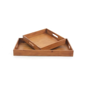 Teton Home Wood Tray Set Of Two Td-007 Set of 2 - All