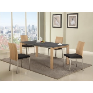 Chintaly Alison Dining Table In Black Texture Ground - All