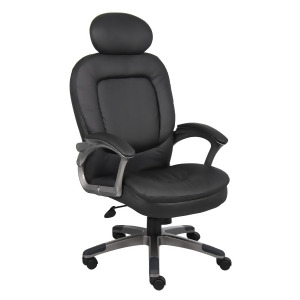 Boss Chairs Boss Executive Pillow Top Chair w/ Headrest - All