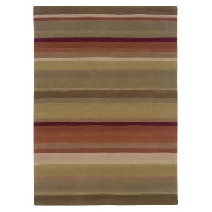 Linon Trio Rug In Green And Rust 1.10 x 2.10 - All