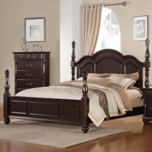 Homelegance Townsford Poster Bed in Dark Cherry - All