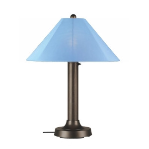 Patio Living Concepts Catalina 34 Inch Table Lamp w/ 3 Inch Bronze Body Sky Bl - All