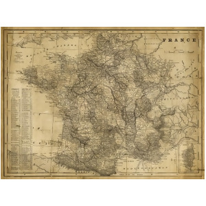Art Effects Antique Map Of France - All