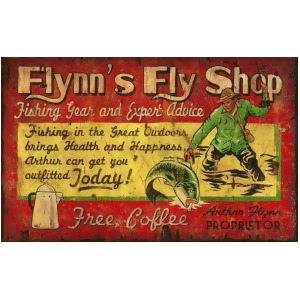 Red Horse Flynn's Fly Shop Sign - All