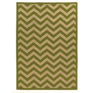 Linon Innovations Rug In Green And Tan 6'6 X 9'6 Rugr0d0771 - All