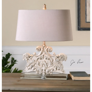 Uttermost Schiavoni Ivory Stone Table Lamp - All