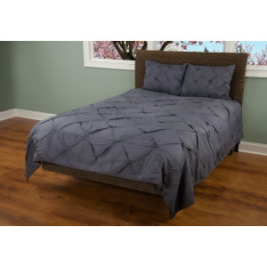 Rizzy Home 1 Piece Quilight In Charcoal And Charcoal - All