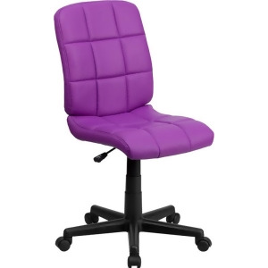 Flash Furniture Mid-Back Purple Quilted Vinyl Task Chair Go-1691-1-pur-gg - All