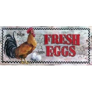 Red Horse Fresh Eggs Sign - All