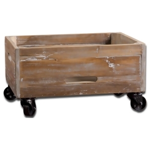 Uttermost Stratford Rolling Box in Reclaimed Fir Wood - All