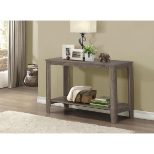 Monarch Specialties Dark Taupe Reclaimed-Look Sofa Console Table I 7915S - All