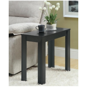 Monarch Specialties 3110 Rectangular Accent Side Table in Black Oak - All