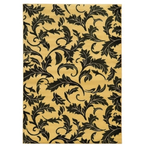 Linon Elegance Rug In Cream And Green 2' X 3' - All