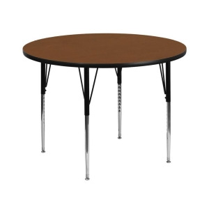 Flash Furniture 42 Inch Round Activity Table w/ 1.25 Inch Thick High Pressure Oa - All