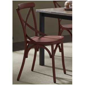 Liberty Furniture Vintage X-Back Side Chair in Red - All