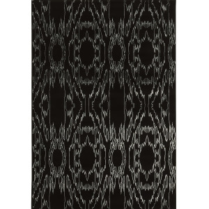 Linon Prisma Rug In Black And White 2'x3' - All