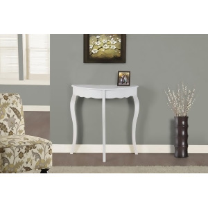 Monarch Specialties Accent Table 31 l / Antique White Hall Console - All