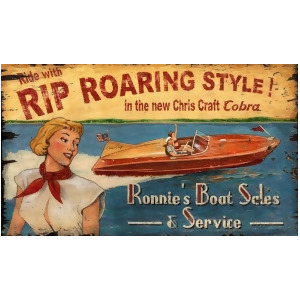 Red Horse Chris Craft Sign - All